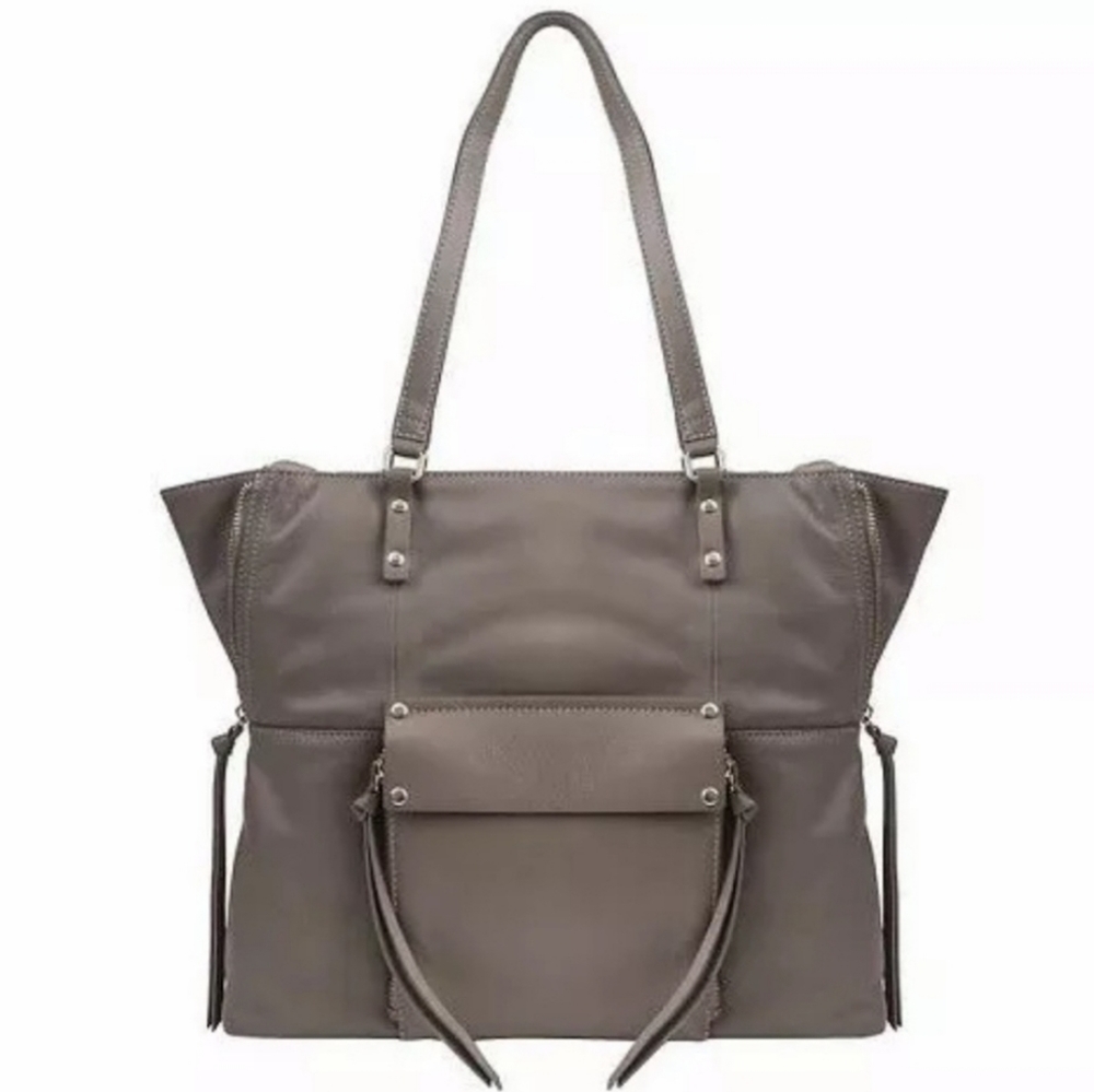 KOOBA leather tote bag Taupe satchel
